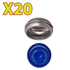 Overdenture Abutment Removable Metal Male Caps Inserts Blue 1.5 lbs 20 Sets