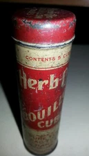 vintage herb-ox bouillon cube tin container