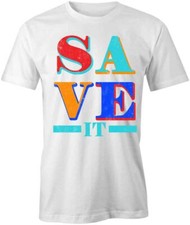 Camiseta Save It Manga Corta Algodón ROPA MODA MODA MODA S1WCA782