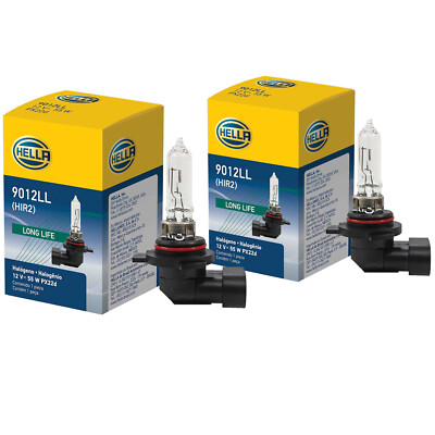 Hella Long Life Pair Set of 2 Multi-Purpose Light Bulbs (Halogen) 12V 55W 4300K