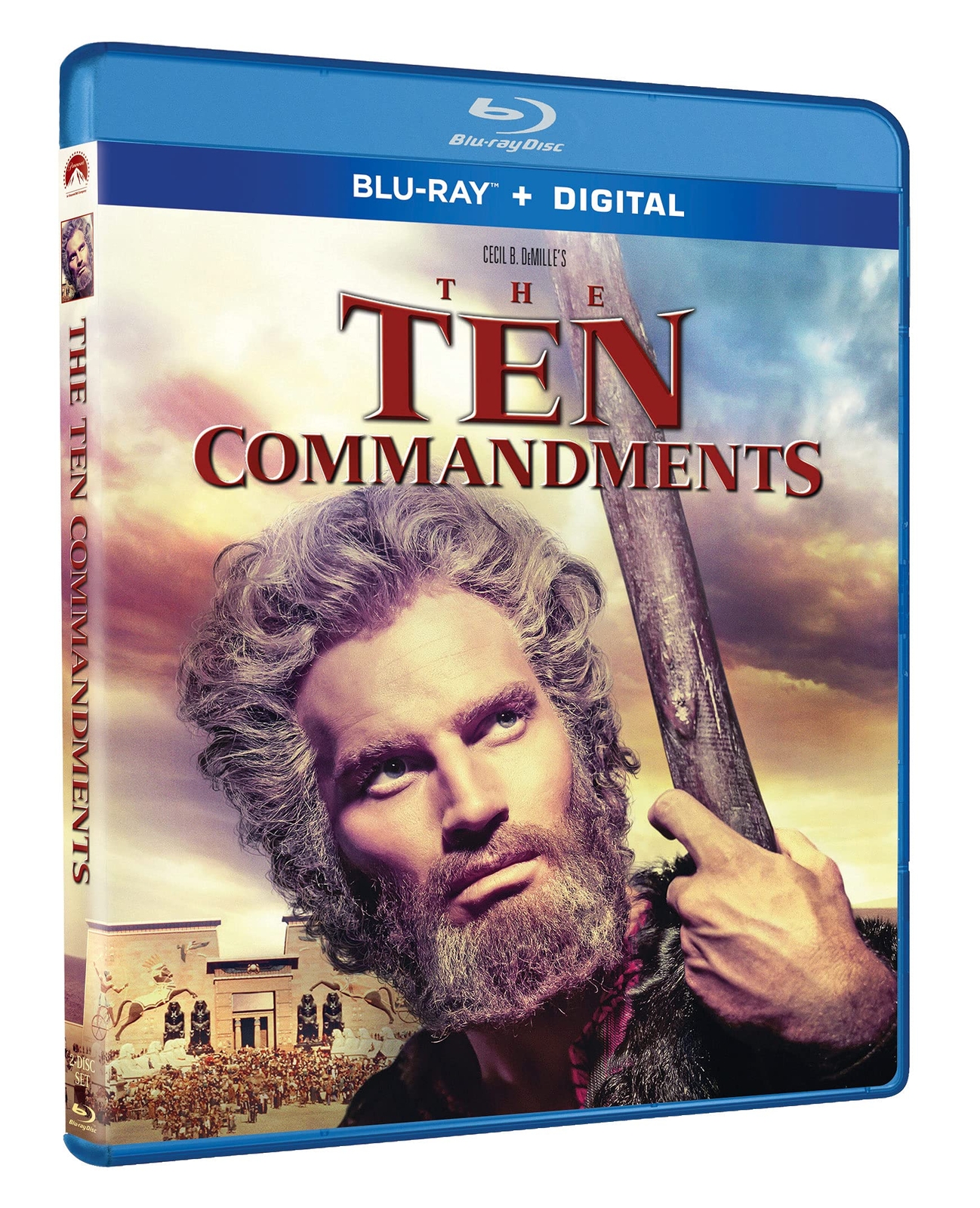 The Ten Commandments (1956) (Blu-ray) Charlton Heston Yul Brynner Anne Baxter