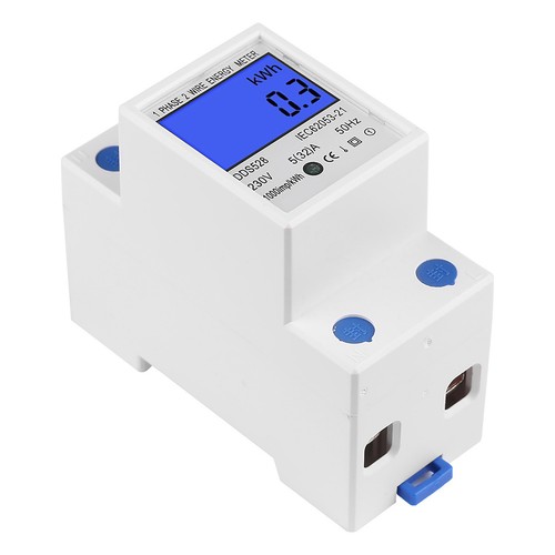 5‑32A 50Hz LCD Display Single Phase Energy KWh Meter DIN Rail Mounting DDS528 U - Picture 11 of 14