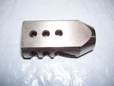 .450 caliber  5/8x32 TPI Stainless Steel Tanker Muzzle Brake - w/ crush washer