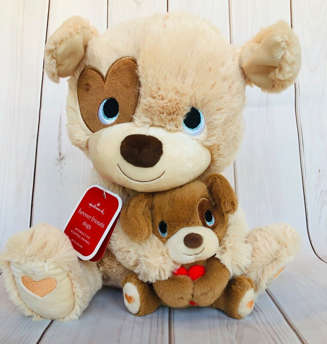 Valentine's Day Furever Best Friends Dog Duo Singing Plush With