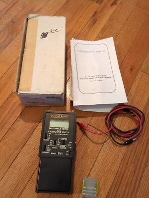GOLD LINE ZM1 Impedance Meter - Calc. Watts  For 25,50,70, or 100 Volt , Read!!!