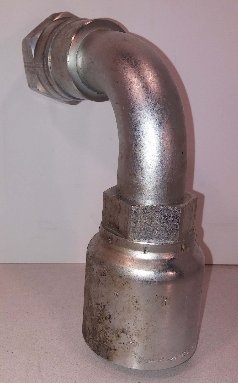 1 NEW PARKER 13971-24-24 CRIMP STYLE HYDRAULIC HOSE FITTING 1-1/2" NNB