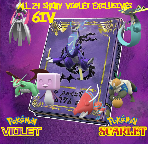 Pokemon Pelage-Sablé - Sandy Shocks SHINY 6 IV-31 Ecarlate-Violet