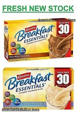 Carnation Breakfast Essentials Powder Drink, Choose Chocolate, Vanilla, (30 ct.)