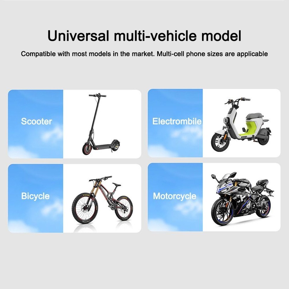 Smartphone Car Mobile Phone Mount Rotatable Motorcycle Phone Holder eBay