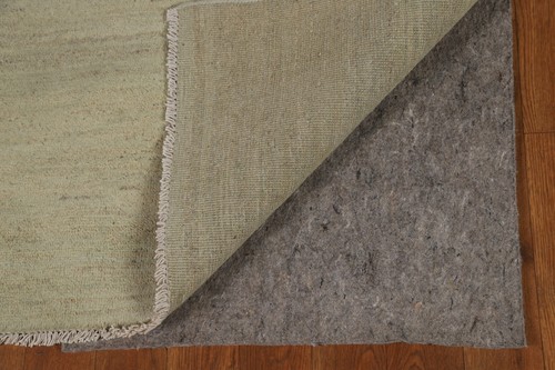 Versatile Gabbeh Solid Design Green Wool Modern Foyer Rug Ideal for Any Room 3x4 - Picture 7 of 15