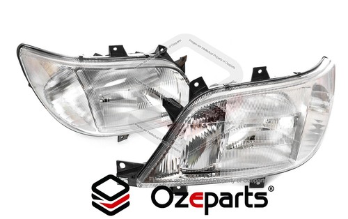 Pair LH+RH Head Light Lamp W/ Lines For Mercedes Benz Sprinter Van 2000~2003 - Picture 5 of 5