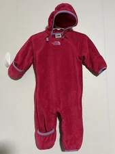 The North Face Baby Girl Bunting One Piece Infant Fleece Suit 3-6 Months