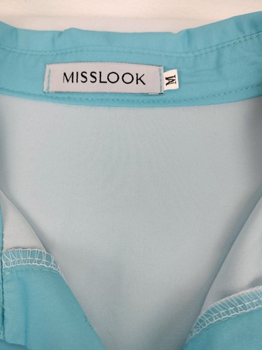 Misslook Hemd mit Knopfleiste 3/4-Arm mehrfarbig Blumenmuster Damen Medium - Bild 6 von 7
