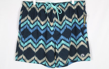Ocean Current Men's 6" Swim Trunks Shorts Lined Indigo Blue Geometric