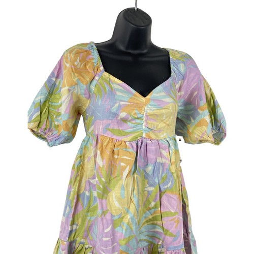Vestito Babydoll Billabong Be Mine - Piccolo (UK 8) Nuovo con etichette - Foto 7 di 15