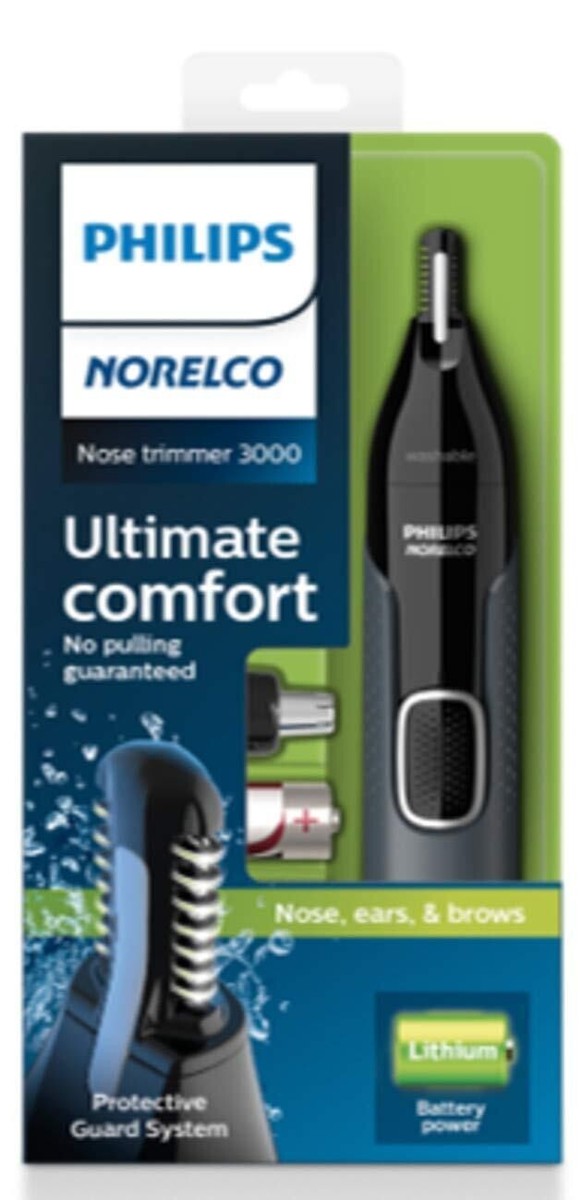 Philips Norelco Nose Trimmer 3000, For Nose, Ears and Eyebrows