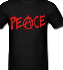 Peace Anarchy T Shirt tee or long sleeve or Hoodie or tank top anarchist