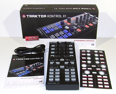  【MINTY in BOX】NI Traktor Kontrol X1 DJ Controller w Manual, Skin+! GUARANTY