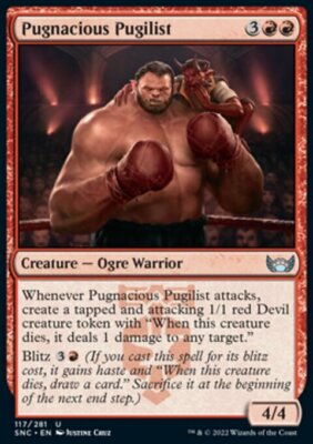 MTG Magic the Gathering Pugnacious Pugilist (117/484) Streets of New Capenna NM