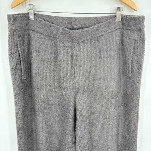 Barefoot Dreams CozyChic Lite Welt Pocket Ribbed Pant, 1X, grau Loungewear weich - Bild 3 von 9
