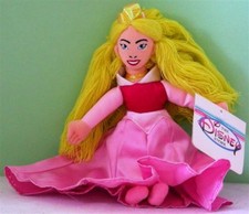 DISNEY Princess AURORA from SLEEPING BEAUTY 9" NEW w/Tags BEAN BAG