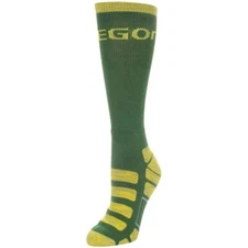 OREGON DUCKS PATCHES QUARTER LENGTH SOCKS LARGE NEW FOR BARE FEET