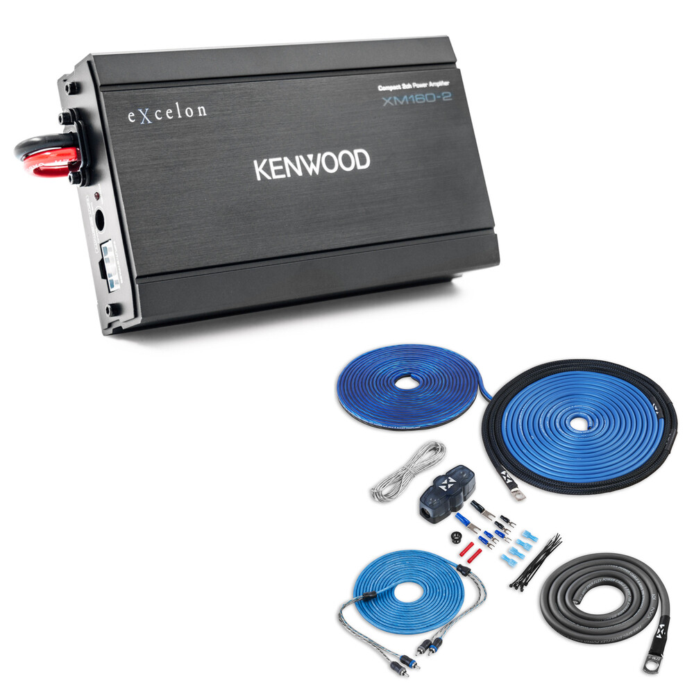 Компактный 2-канальный усилитель Kenwood eXcelon XM160-2 класса D с комплектом усилителей 8239000₽