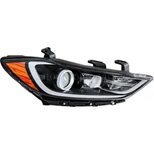 Headlight Passenger Right RH Side Halogen For 2017 2018 Hyundai Elantra Headlamp