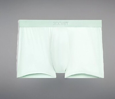 2xist Sliq Men s Trunk / Boxer Brief - Surf Spray Green - XL (37-40in) +FREE 