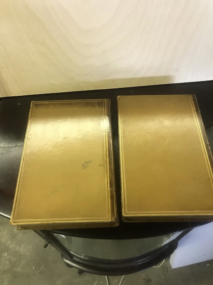 The Marble Faun by Nathaniel Hawthorne 1889 Leather Gilt Binding 2 Volumes - Image 4 of 4