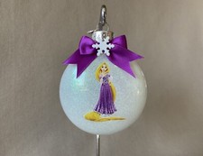 Tangled  Rapunzel  3  Round Disk Shaped Acrylic Ornament Handmade In The USA New