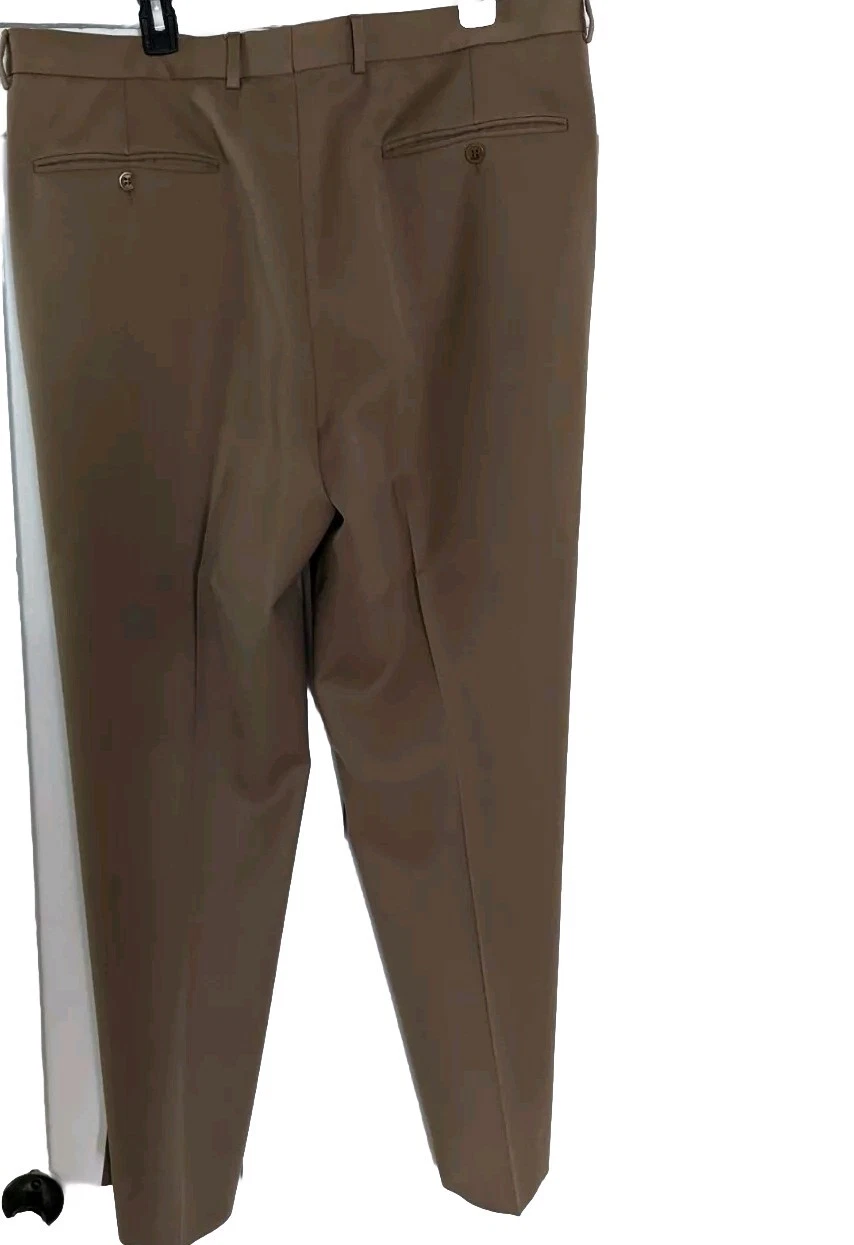 Pantaloni Versace Couture Vintage Y2K Uomo Lana 56 EU 40 US Piega Singola Gamba Larga