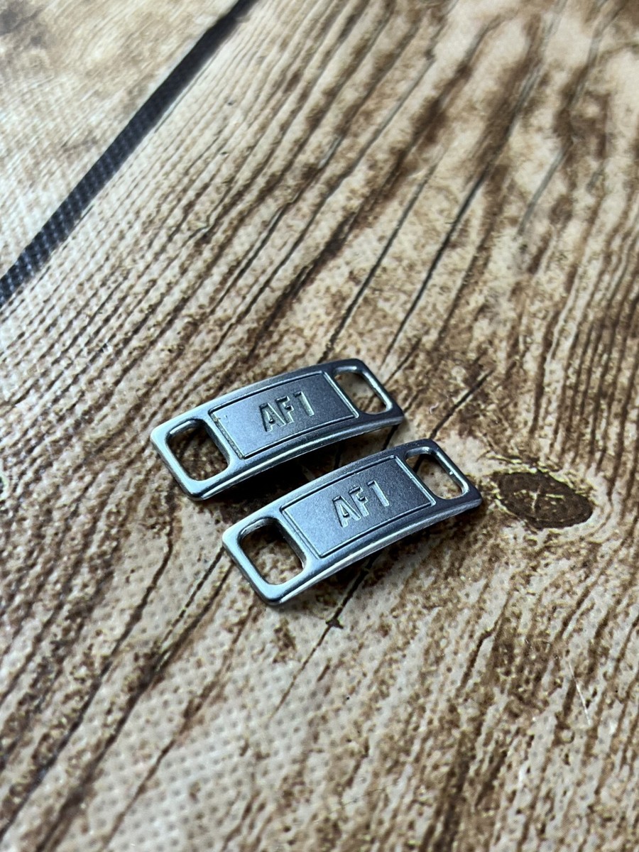 Lace Lock Af1 Metal Plate Nike Silver Metal Lace Lock AF-1
