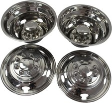 2003-2018 Dodge 3500 17 8 Lug Stainless Steel Wheel Simulators Dually Rim Cover 2003-2018 Dodge 3500 17 8 Lug Stainless Steel Wheel Simulators Dually Rim Cover