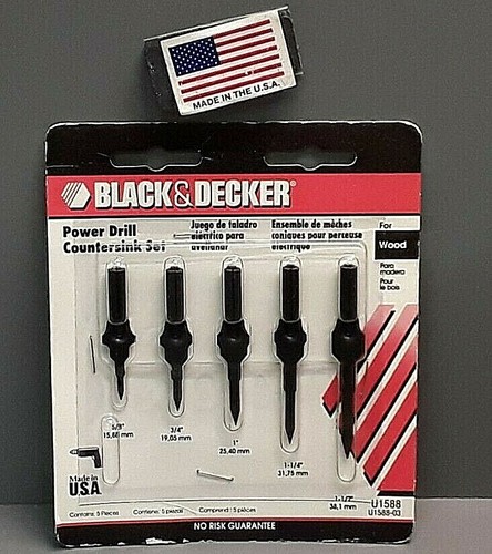 Black \u0026 Decker U1588 Power Countersink 