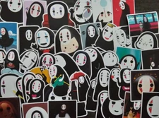50 Pack of No Face Man Anime Stickers for Laptop/Water Bottle/Phone Case