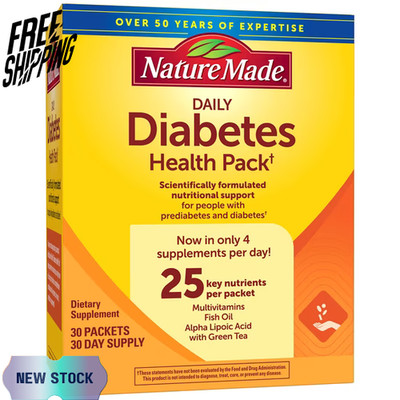 Nature Made Daily Diabetic Health Pack - 30 Packets - 30 Day Supply