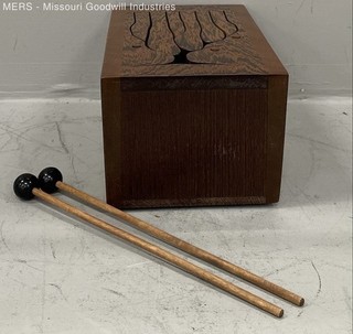 Michael Thiele 1995 Music Tree Tongue Drum Wenge Imbuia Slit Drum Mallets