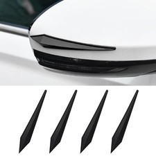 4PCS Car Door Edge Guard Protector, Self-Adhesive Vehicle Rearview Mirror Black