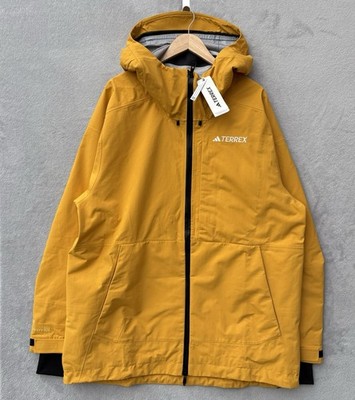 Adidas Terrex Herren XL 20K wasserdichte Kapuzenjacke Outdoor Wandern Regen Mantel Ski