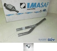 Imasaf Auspuff Zwischenrohr + Schellen für Lancia Gamma 2.0 Berlina 1981-1984