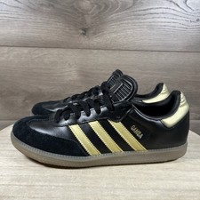 Adidas Samba Messi J Black Gold Kids Size 6 Shoes Soccer JH5641 Womens US 7