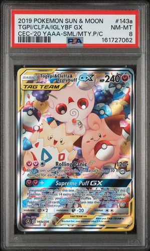 Togepi & Cleffa & Igglybuff-GX graded PSA 8 for sale on eBay