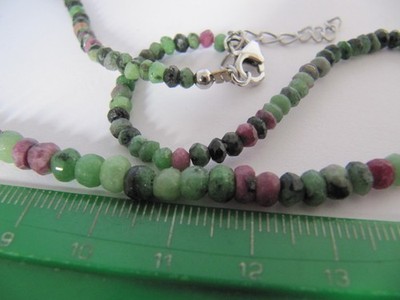 Gemporium Perlenkette 925 Silber Verschluss Smaragde Rubine Saphire
