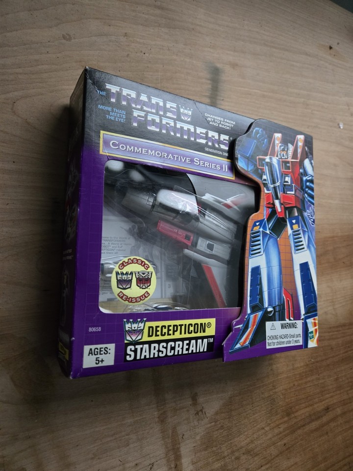 Transformwr Starscream G1 Reissue Japanese Version New In BOX | eBay