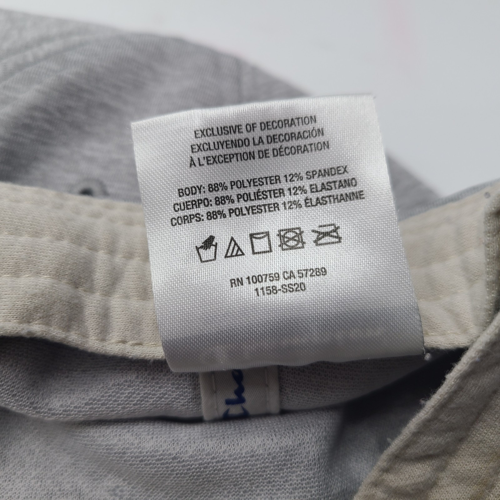 Champion Hat Strapback Gray Polyester Blend Adjus… - image 12