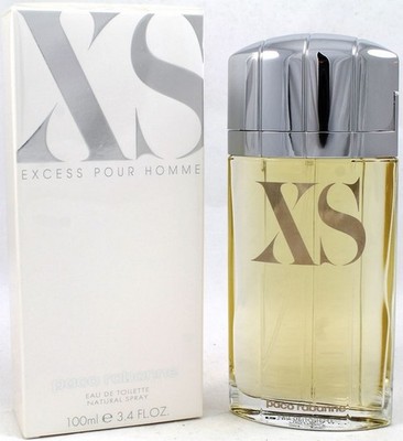 XS Excess Paco Rabanne Pour Homme 3.4 oz Eau de Toilette Spray Original Version 