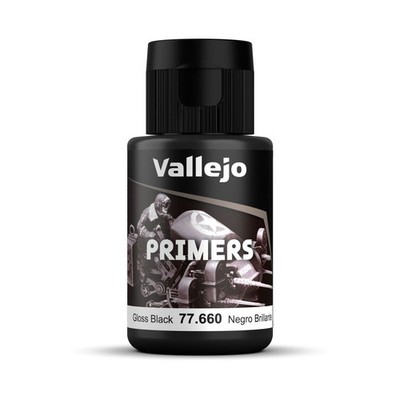 (170,30 /L) Vallejo Metal Color 77.660 Gloss Black Primer 32ml Flasche