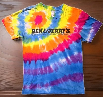 Ben and Jerrys Shirt Ice Cream Mens M Tie Dye