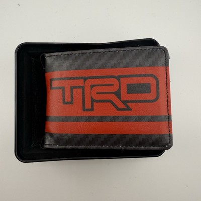 Toyota TRD Men s Bi Fold Wallet Black Red New Case Tundra Camry 4Runner Tacoma